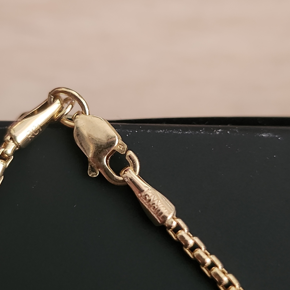 Gold Chain Bracelet with Lobster Clasp
